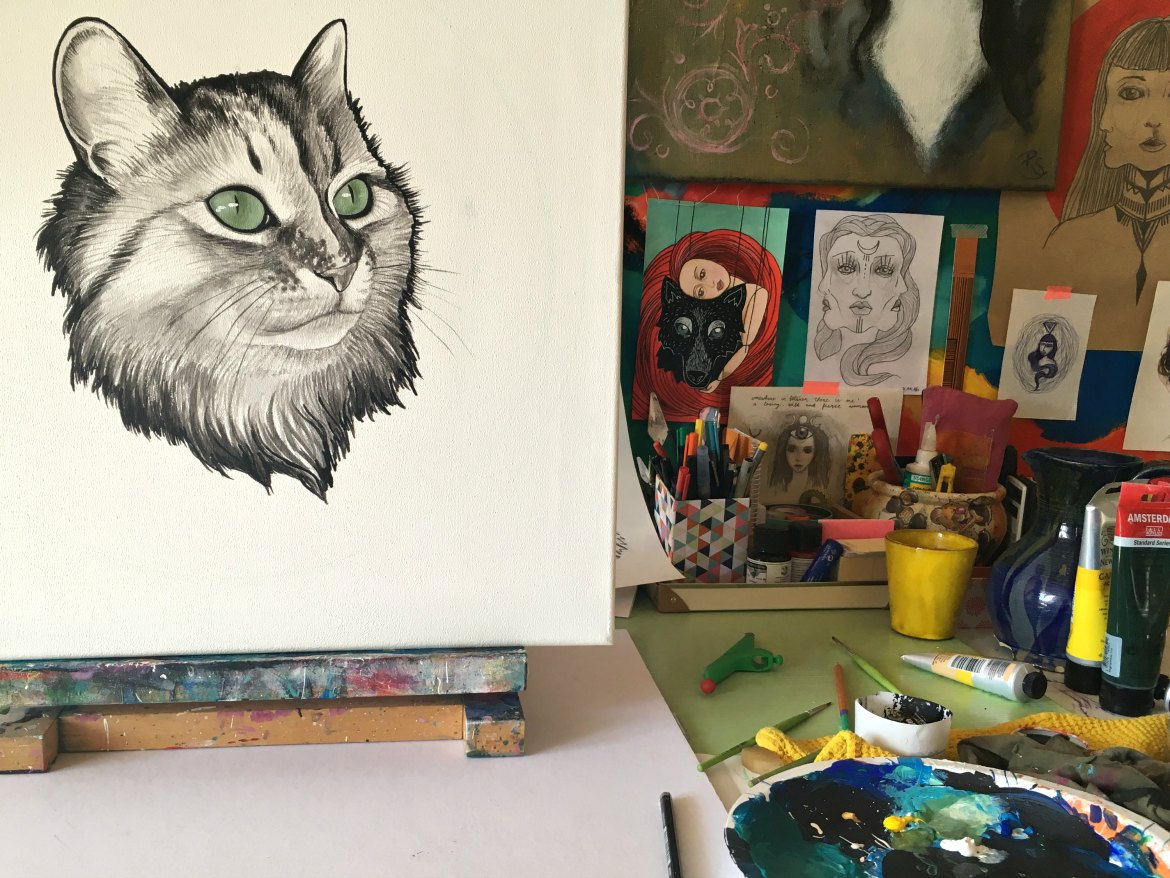 Katzen-Portrait ohne Hintergrund